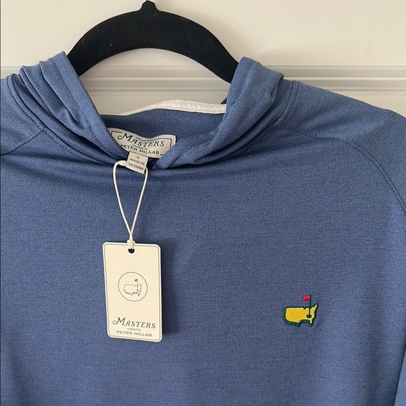 NWT  Blue MASTERS by Peter Millar Hoodie - hard to find! - Picture 2 of 5